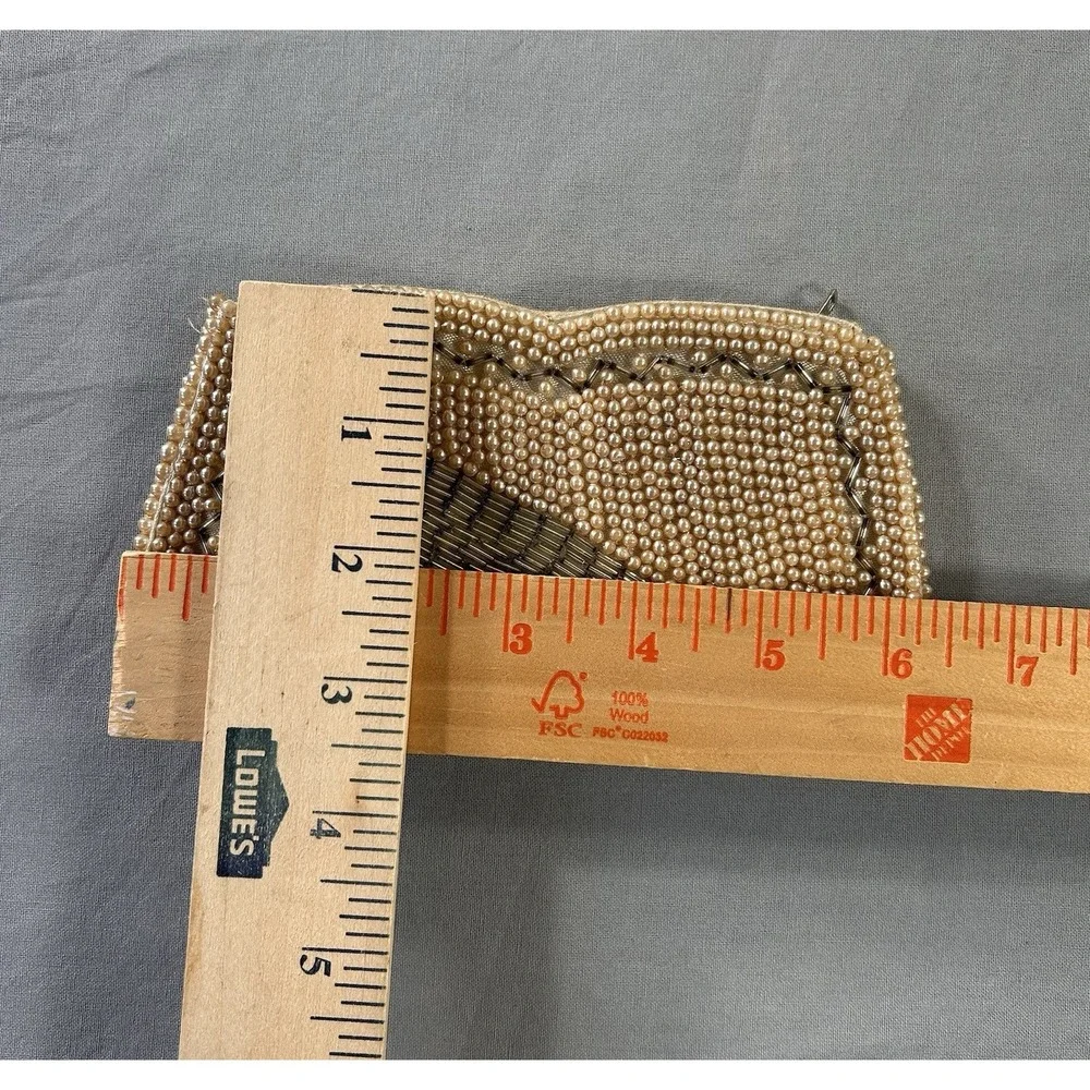 Vintage‎ Miranda Beaded Clutch Purse 1940's XSmall  6.5